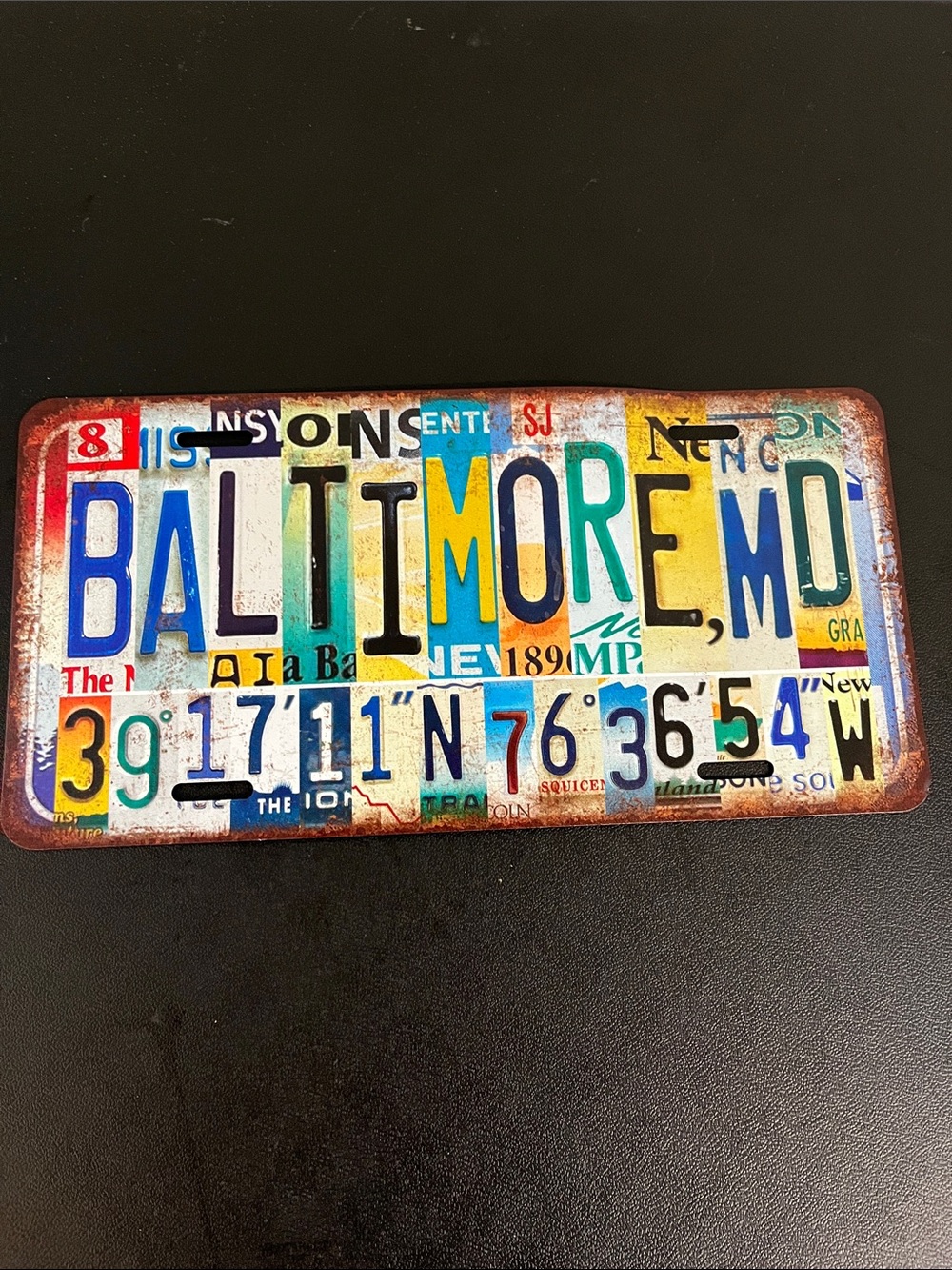 Baltimore MD License Plate